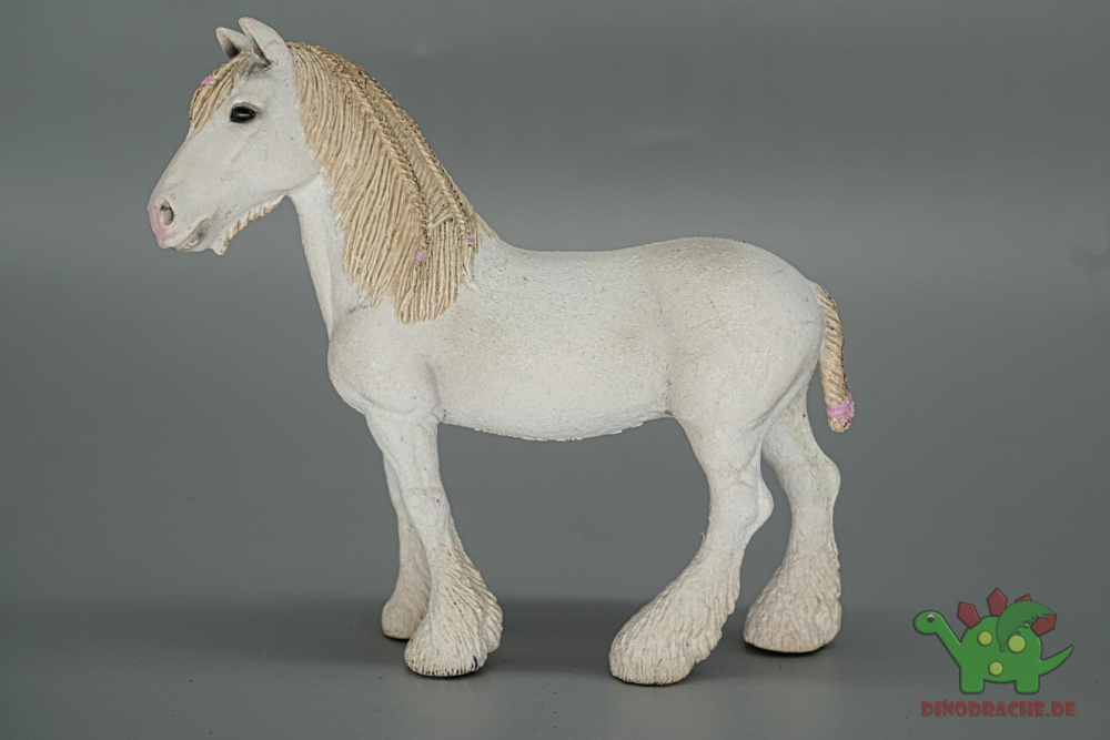 Figurine Schleich 13735 - Jument Shire Réaliste, Pour Collection Ou Jeu (5-7 Ans)
